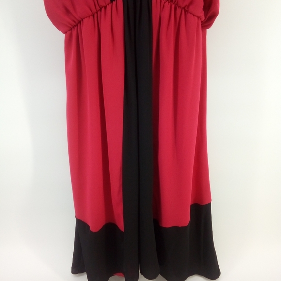 NWT Gibson Latimer Pink Black Colorblock Dress The West End M - Picture 9 of 11